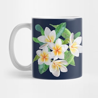 Tropical Frangipani - Navy Mug